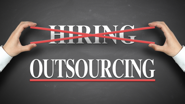 hiring vs outsourcing